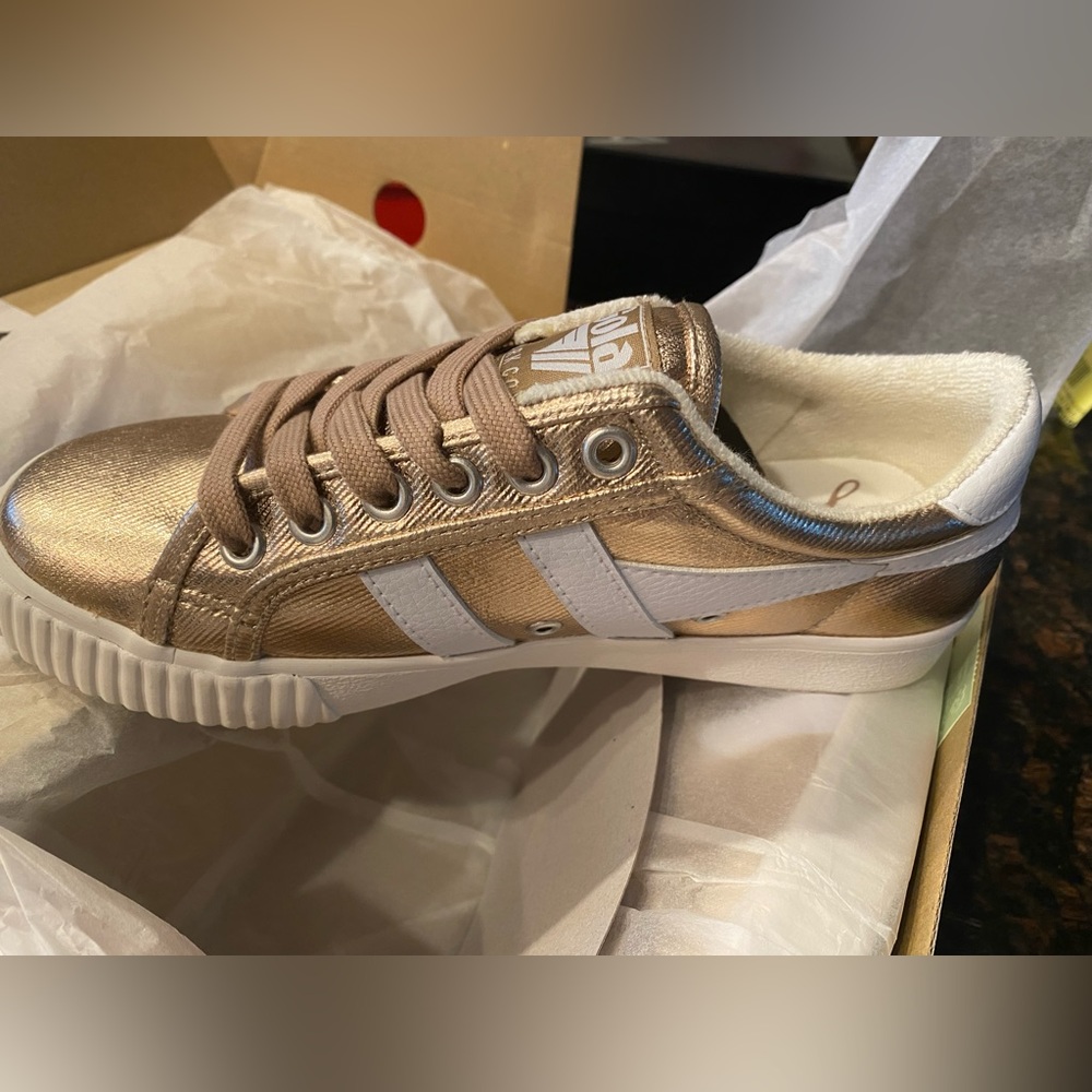 GOLA for J. Crew Women’s Coaster Metallic Rose Gold sneakers size 6